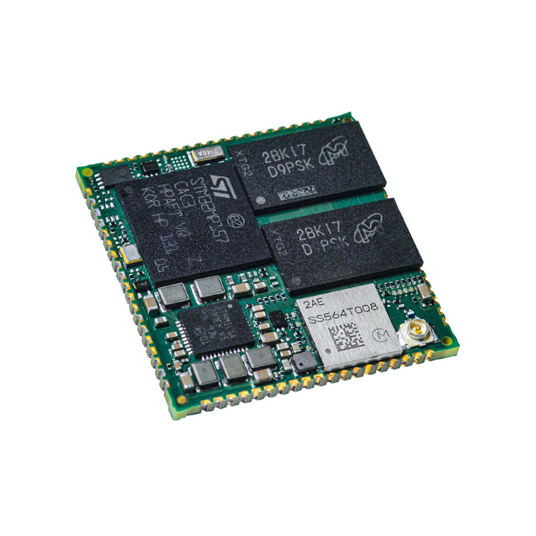 Digi ConnectCore® MP157 (SOM, Dual-Core Arm® Cortex®-A7/M4, 1GB RAM/Flash, Wi-Fi 5/BLE 5.2)