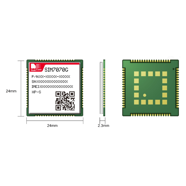 SIMCom SIM7070G HP S (LTE Cat-M, NB-IoT, IoT-NTN 3GPP Rel-17, Bateria 10 Anos)