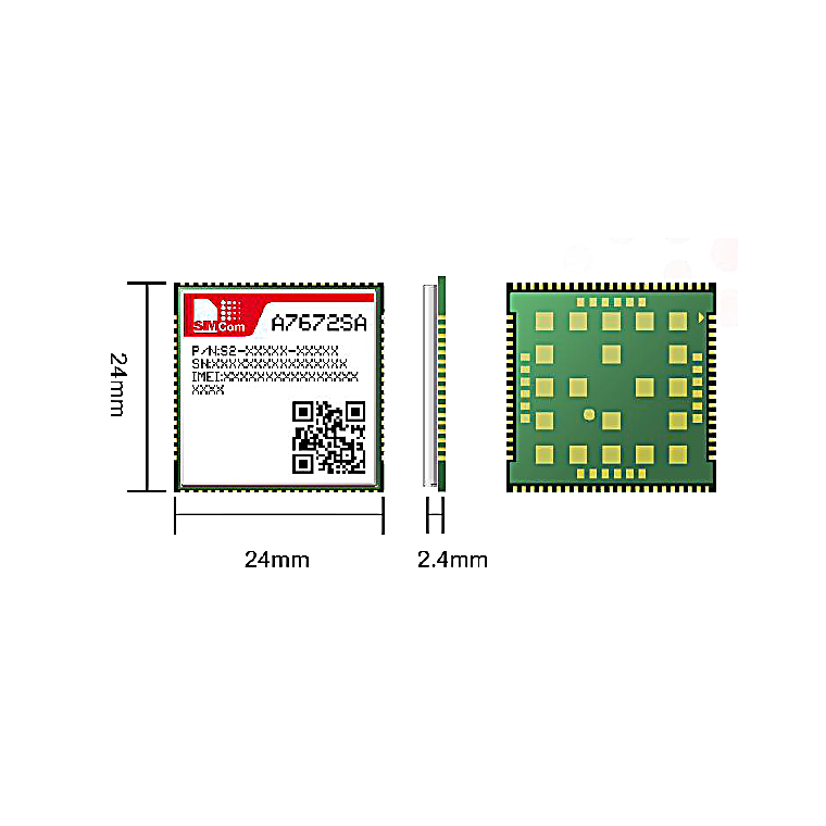 SIMCom A76772SA (Compatível com 2G/NB-IoT, BLE/GNSS Integrados, -40°C a +85°C)